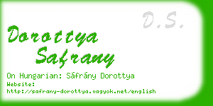 dorottya safrany business card